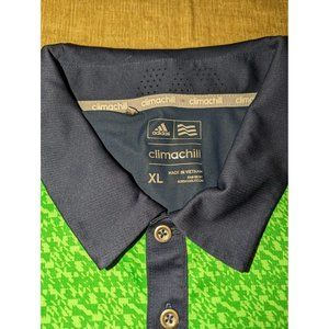 Adidas Men's Green Short Sleeve Polo Size XL Climachill
